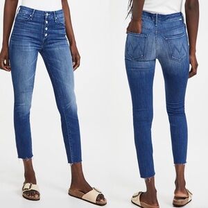 MOTHER Women's Skinny Jeans in Blue